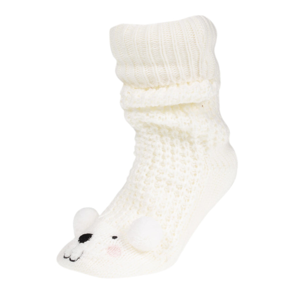 Chaussettes Femme Ours Blanc - Isotoner