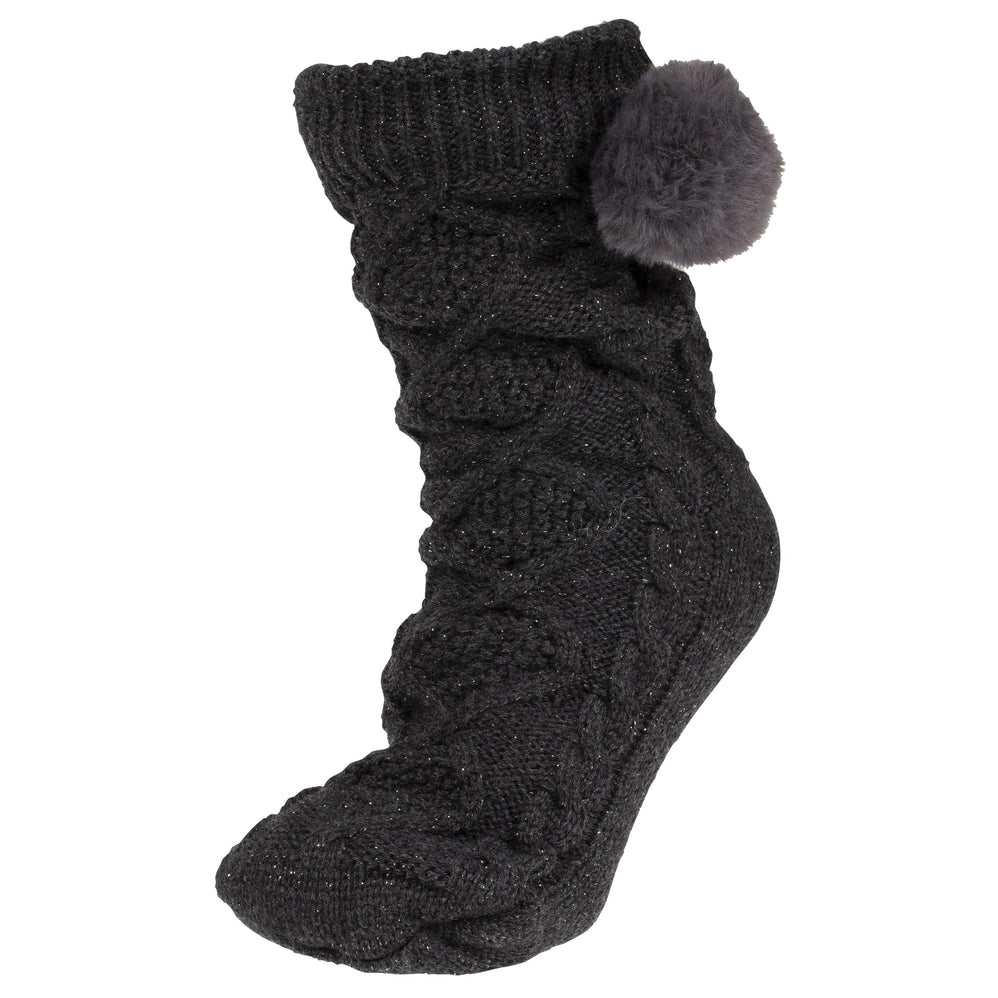 Chaussettes Femme Torsadées Pompon - Isotoner