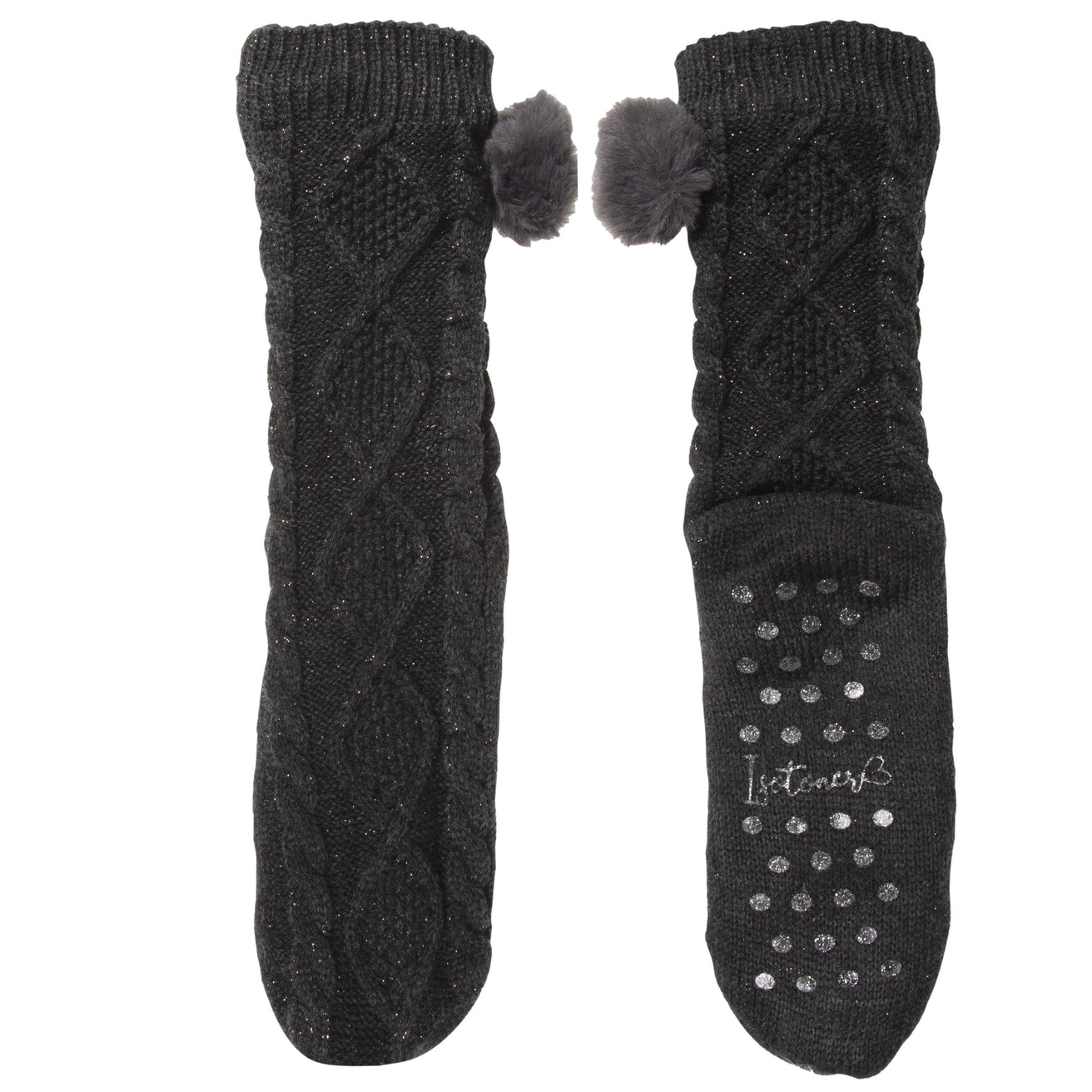 Chaussettes Femme Torsadées Pompon