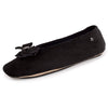Chaussons ballerines femme nœud tulle noir - Isotoner