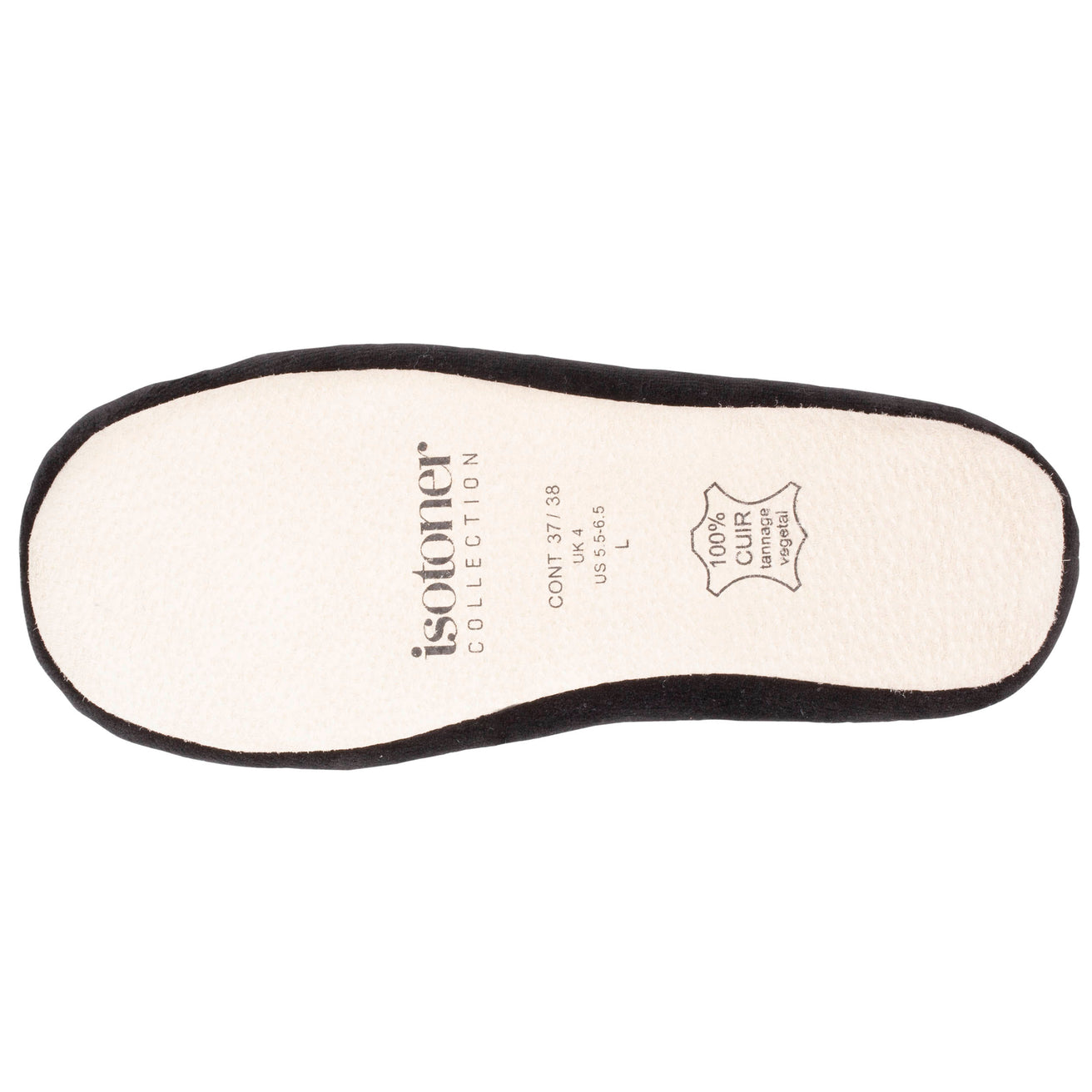 Chaussons ballerines Femme Grand Noeud Noir