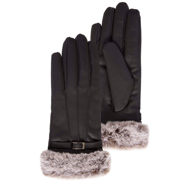 gants femme seconde peau en polaire stretch - isotoner noir autres