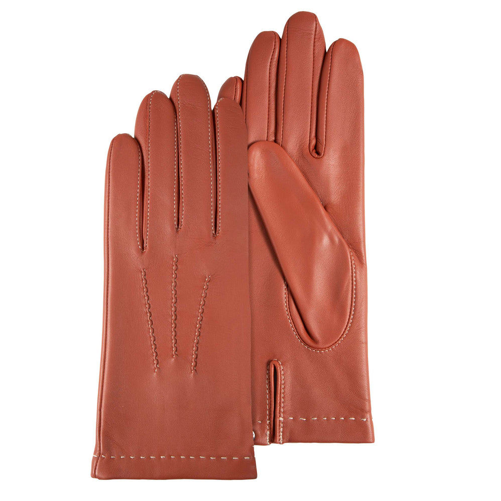 Gants Femme cuir d'agneau Mandarine - Isotoner