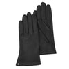 Gants Femme cuir Mandarine noir - Isotoner