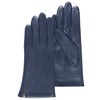 Gants Femme cuir Mandarine marine - Isotoner