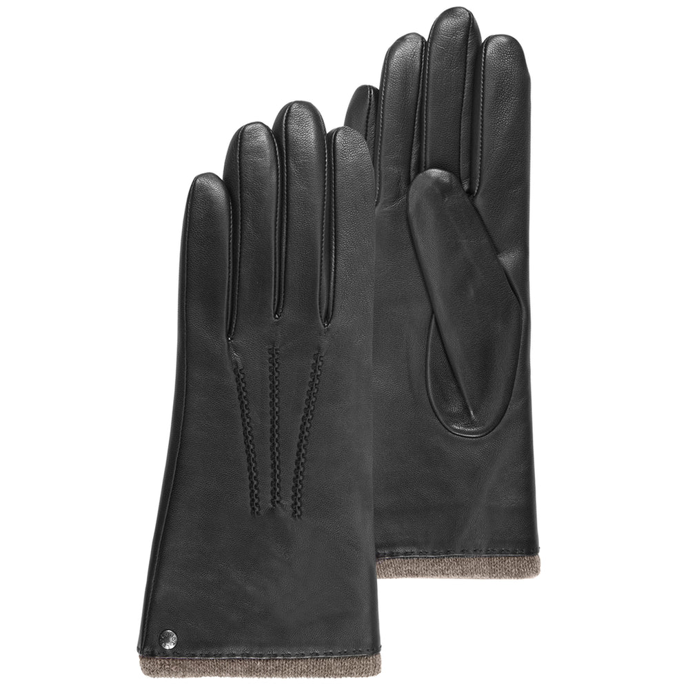 Gants Femme cuir chaud Noir - Isotoner