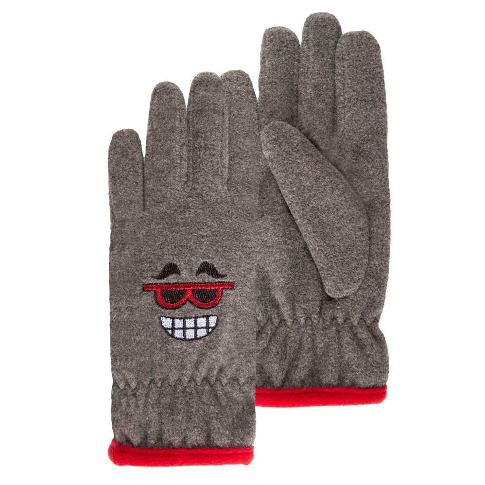 Gants Enfant 6/8 ans polaire broderie Gris - Isotoner