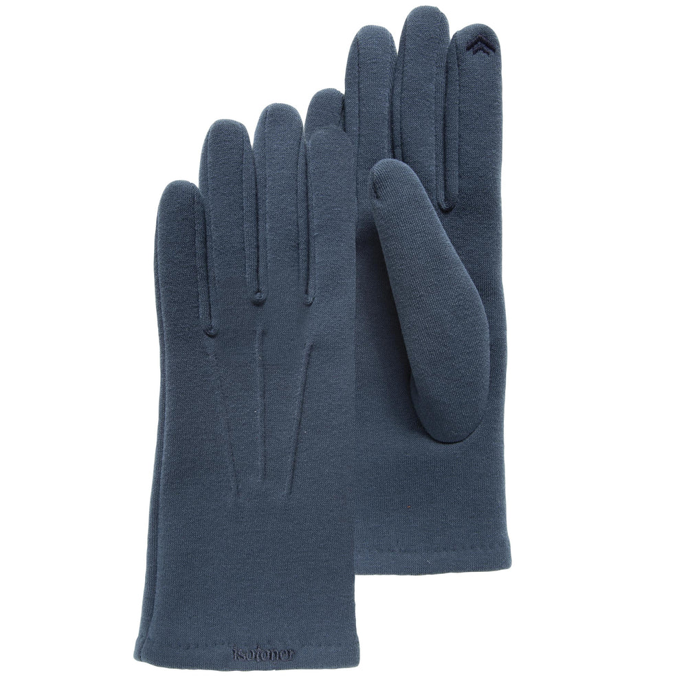 Gants Femme tactiles Bleu tissu doux - Isotoner