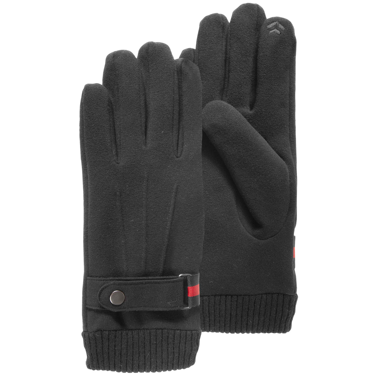 Gants Homme tissu microfibre Noir