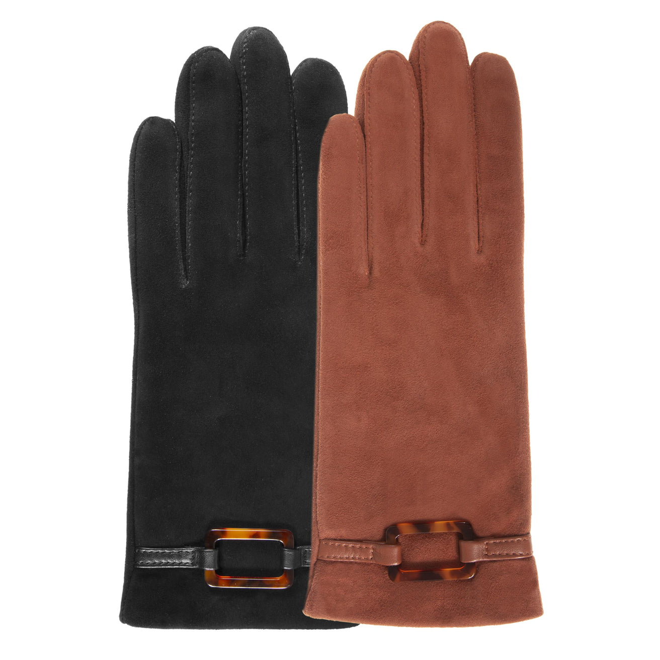 Gants Femme cuir de chèvre velours Noir