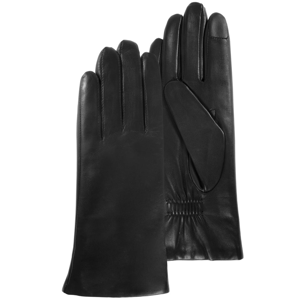 Gants Femme tactiles Cuir doublés Noir - Isotoner