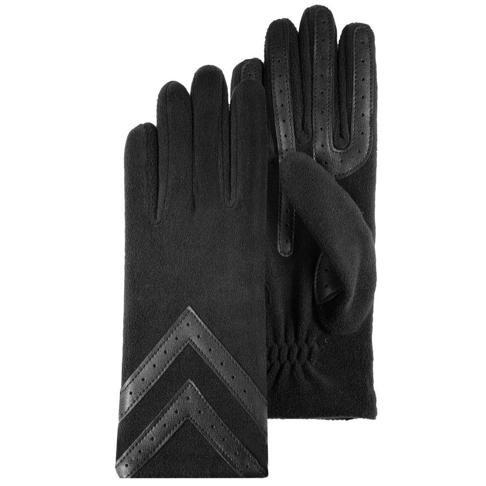 Gants Femme tactiles Polaire Recyclée Noir - Isotoner
