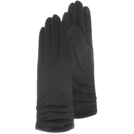 Gants long Femme tactile laine Noir - Isotoner