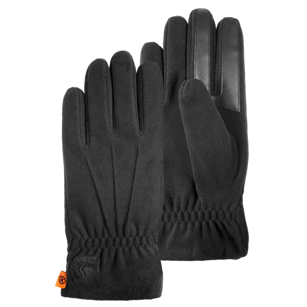 Gants Homme tactiles polaire déperlant Noir - Isotoner