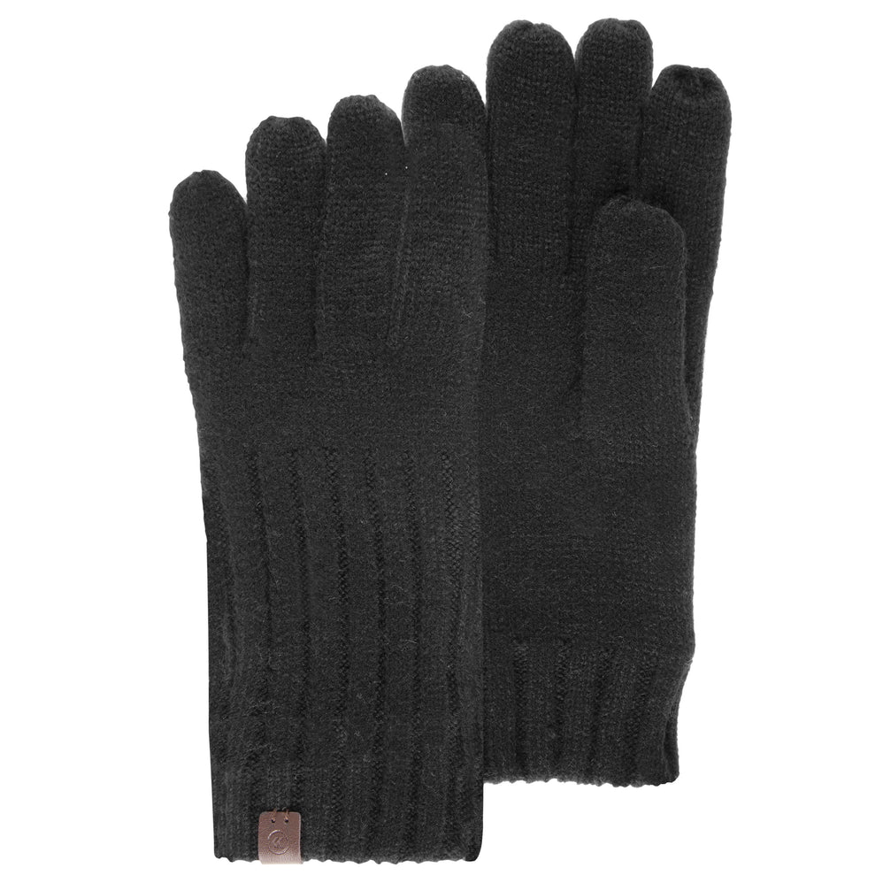 Gants Homme Maille Côtelée Noir - Isotoner