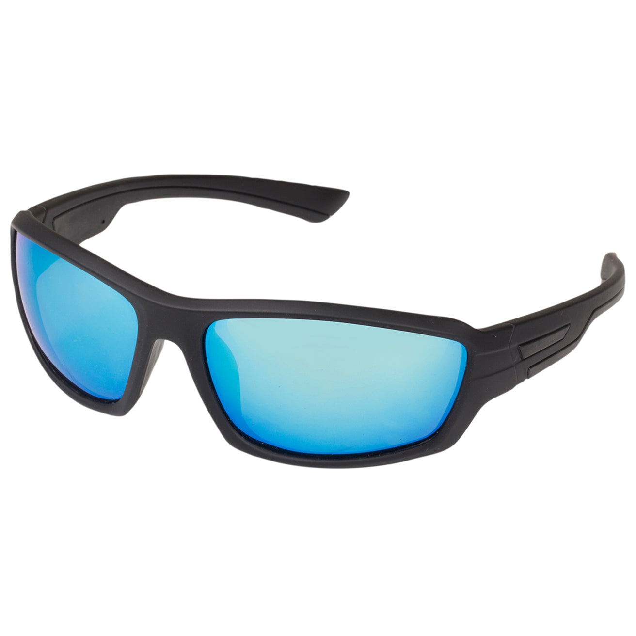 Lunettes de soleil mixte sport Noir verres mirroirs
