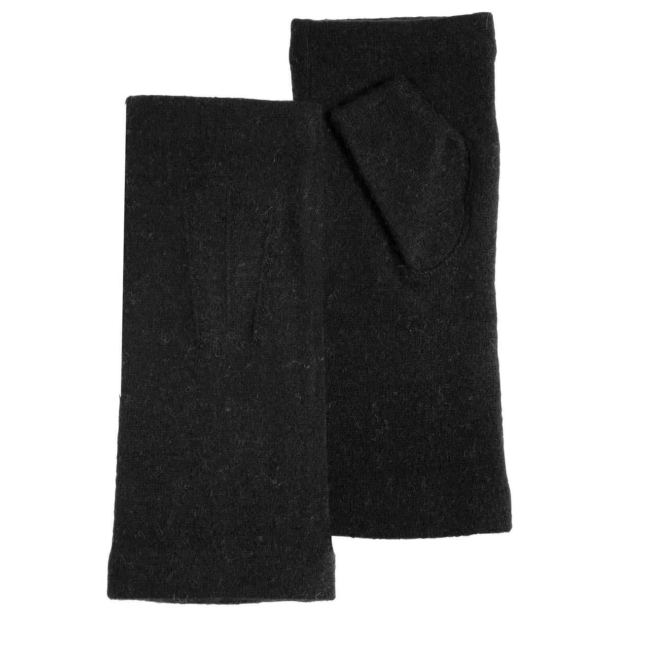 Mitaines Femme en Laine Noir