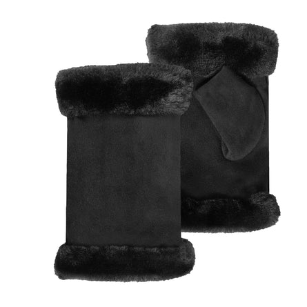 Mitaines Femme bord imitation fourrure Noir - Isotoner