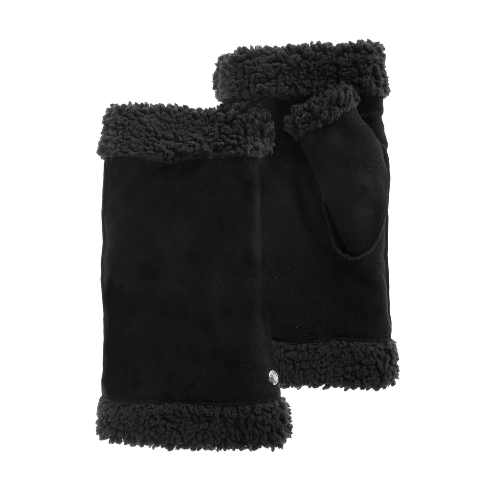 Mitaines Femme cuir imitation fourrure Noir - Isotoner