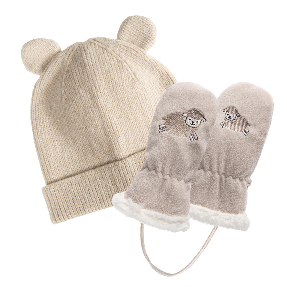 Moufles Enfant 2/4 ans polaire Mouton Beige - Isotoner