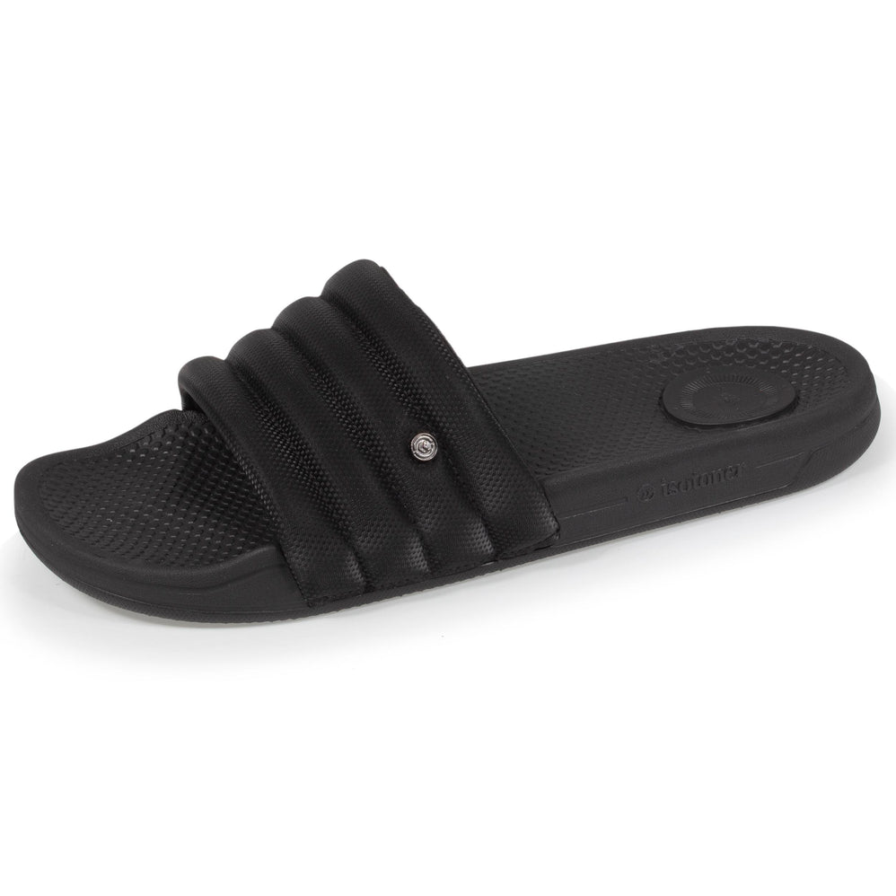 Mules claquettes Femme matelassé Noir - Isotoner