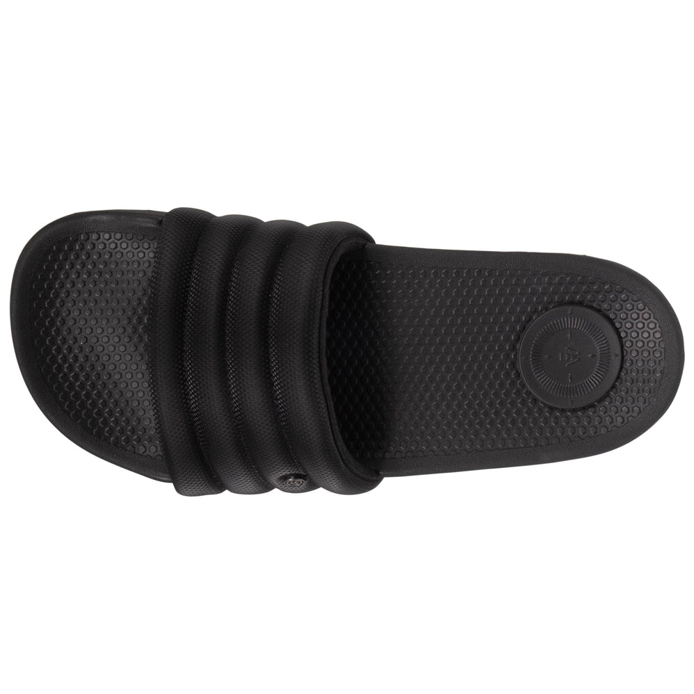 Mules claquettes Femme matelassé Noir - Isotoner