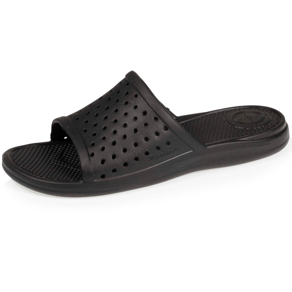 Mules claquettes Femme ajourées Noir - Isotoner