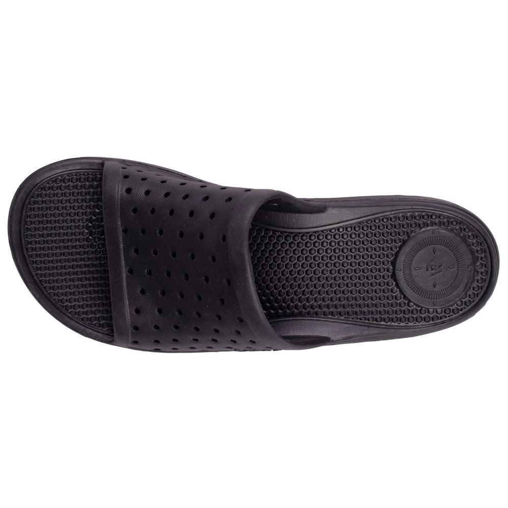Mules claquettes Femme ajourées Noir - Isotoner