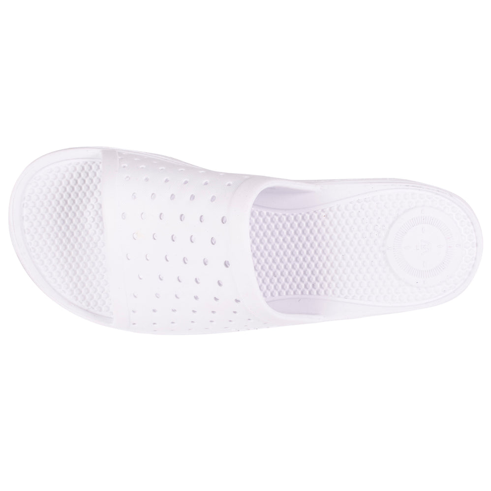 Mules claquettes Femme ajourées Blanc - Isotoner