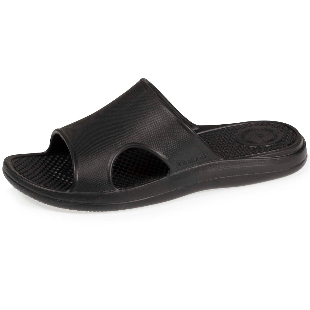 Mules claquettes Homme Confort Noir - Isotoner