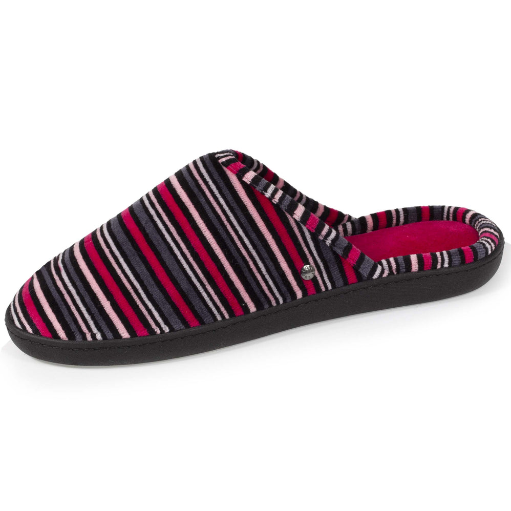 Chaussons mules Femme Rayures - Isotoner