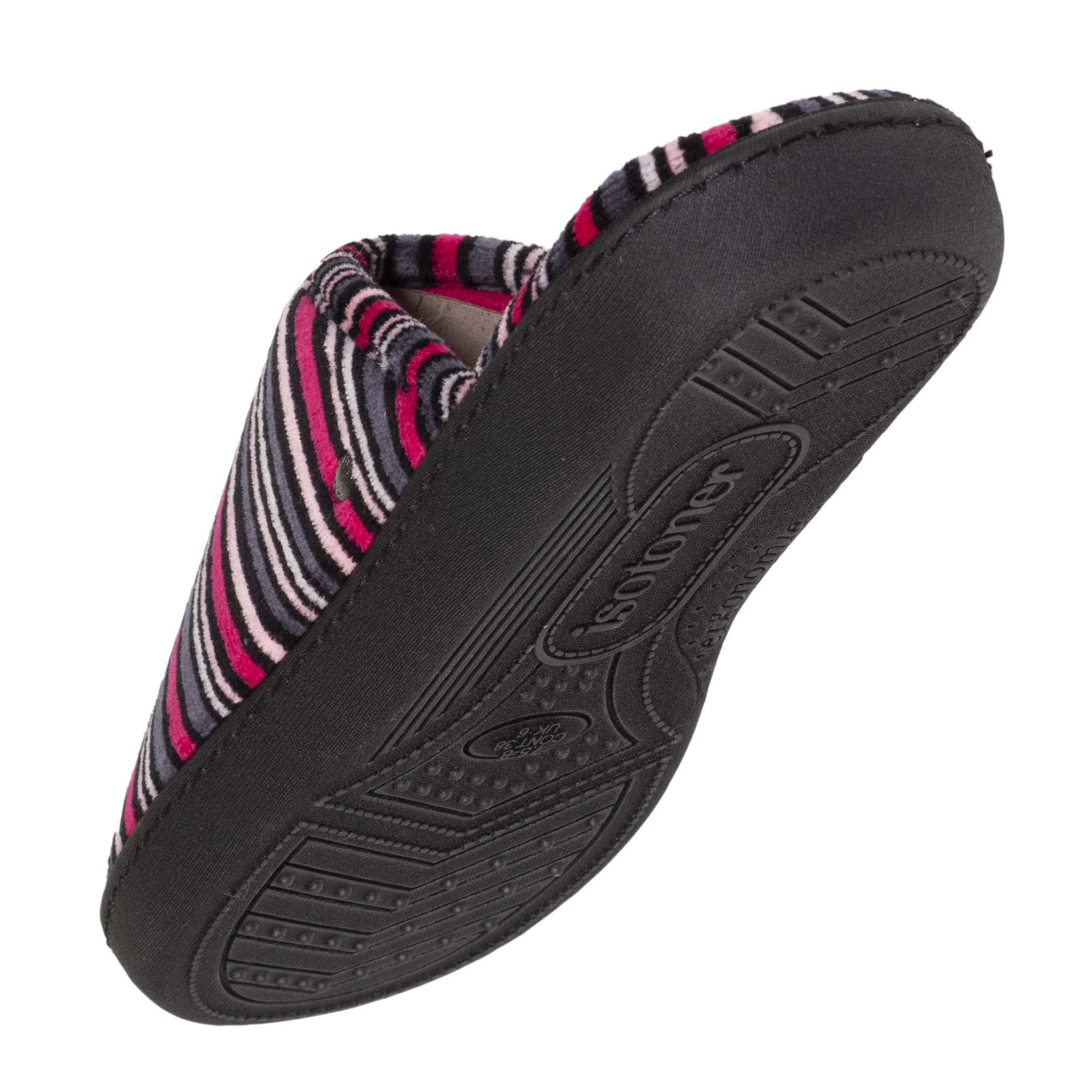 Chaussons mules Femme Rayures Isotoner