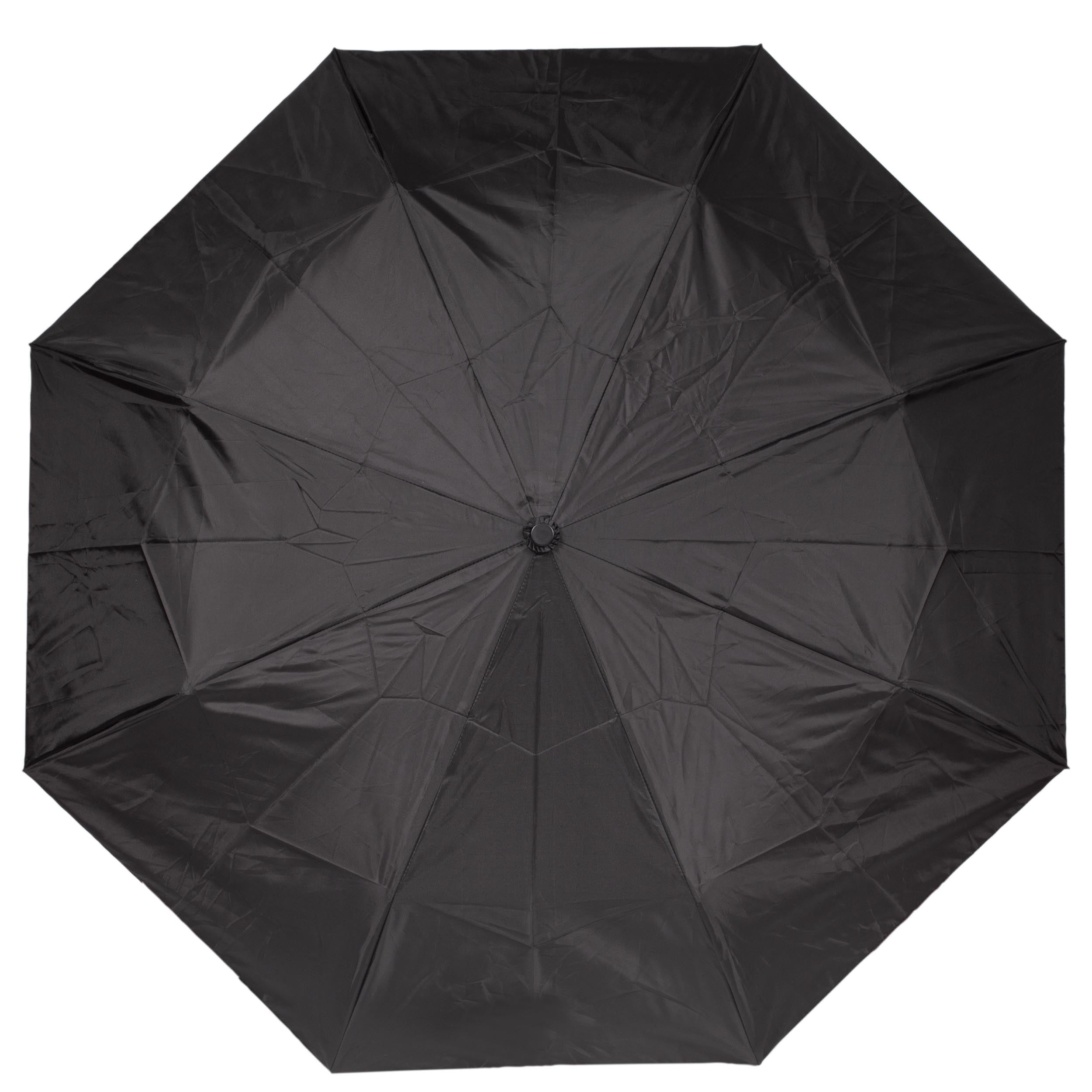 Parapluie Automatique 3 Plis Imprimé Pailleté Noir - Anti-vent, Imperméable, Compact - 9