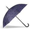 Parapluie Canne Auto Fleurs Aubergine pois hello - Isotoner