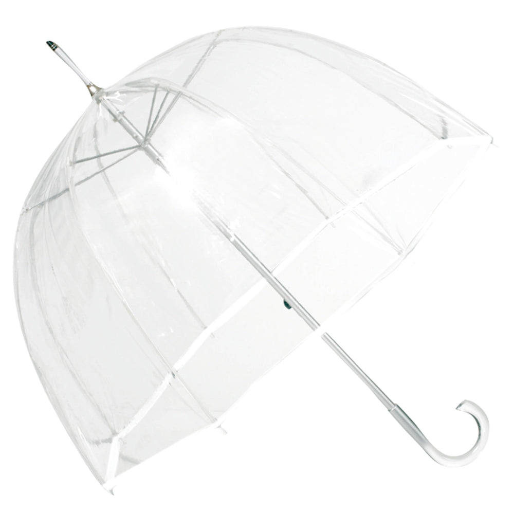 Parapluie cloche transparent PVC/blanc - Isotoner