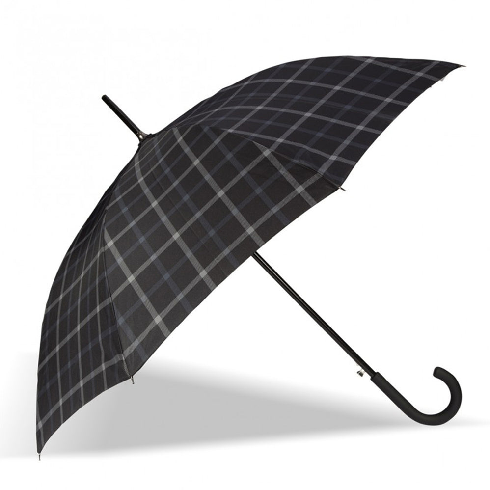 Parapluie Canne Auto Carreaux - Isotoner