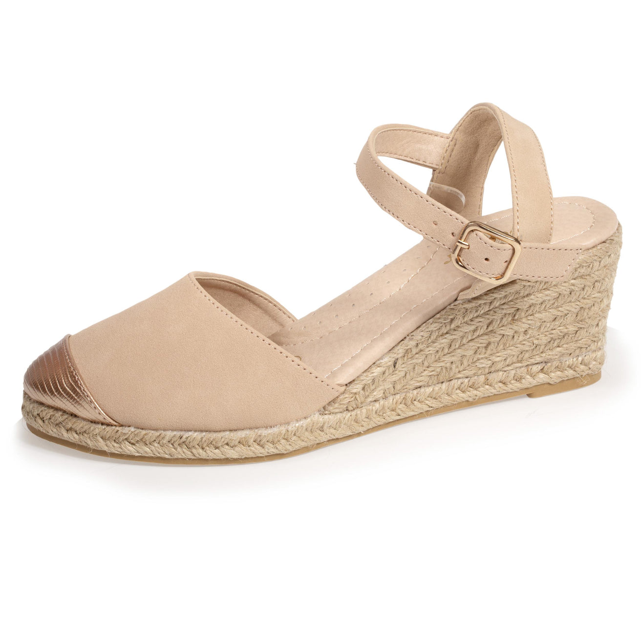 Talon Compensé Espadrille Ouverte Espadrilles Fermées Femme Talon