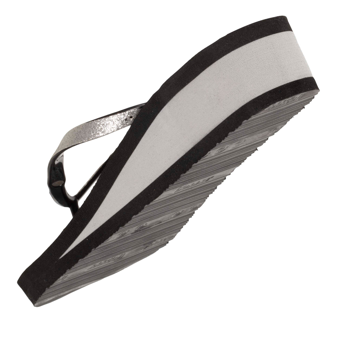 Tongs Femme talon floral noir