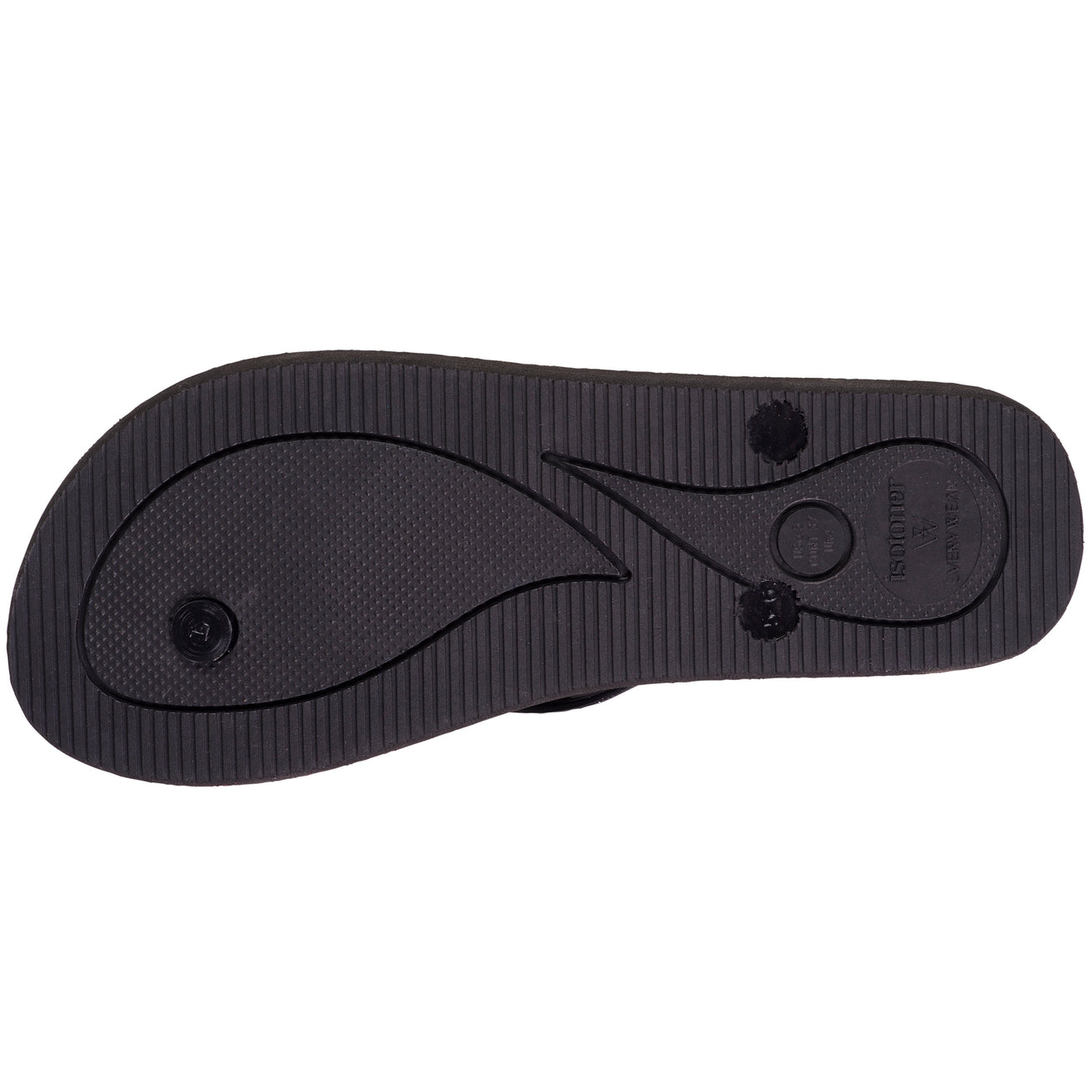 Tongs Femme tige paillettes Noir