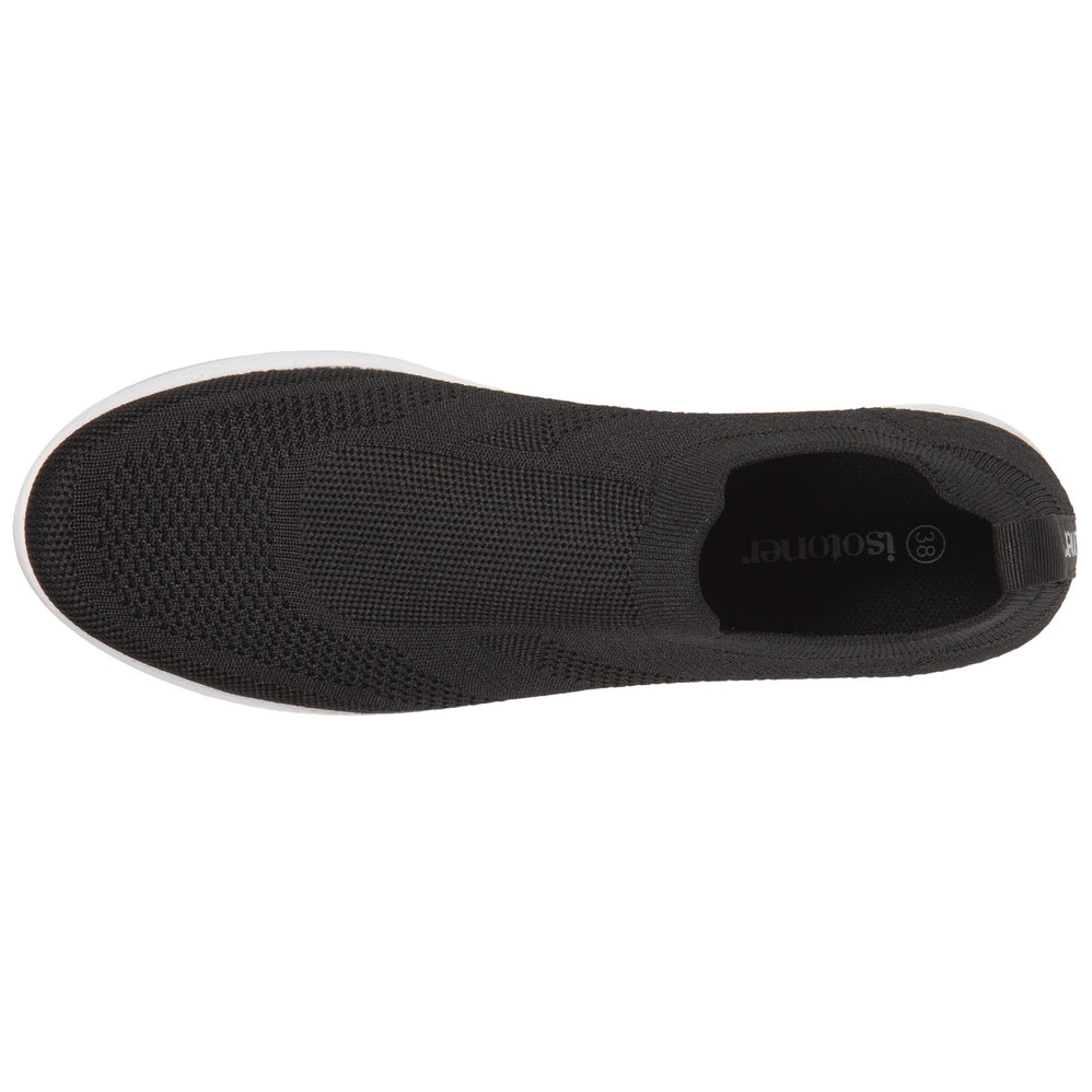 Baskets Confort Homme Slip-on Noir - Isotoner