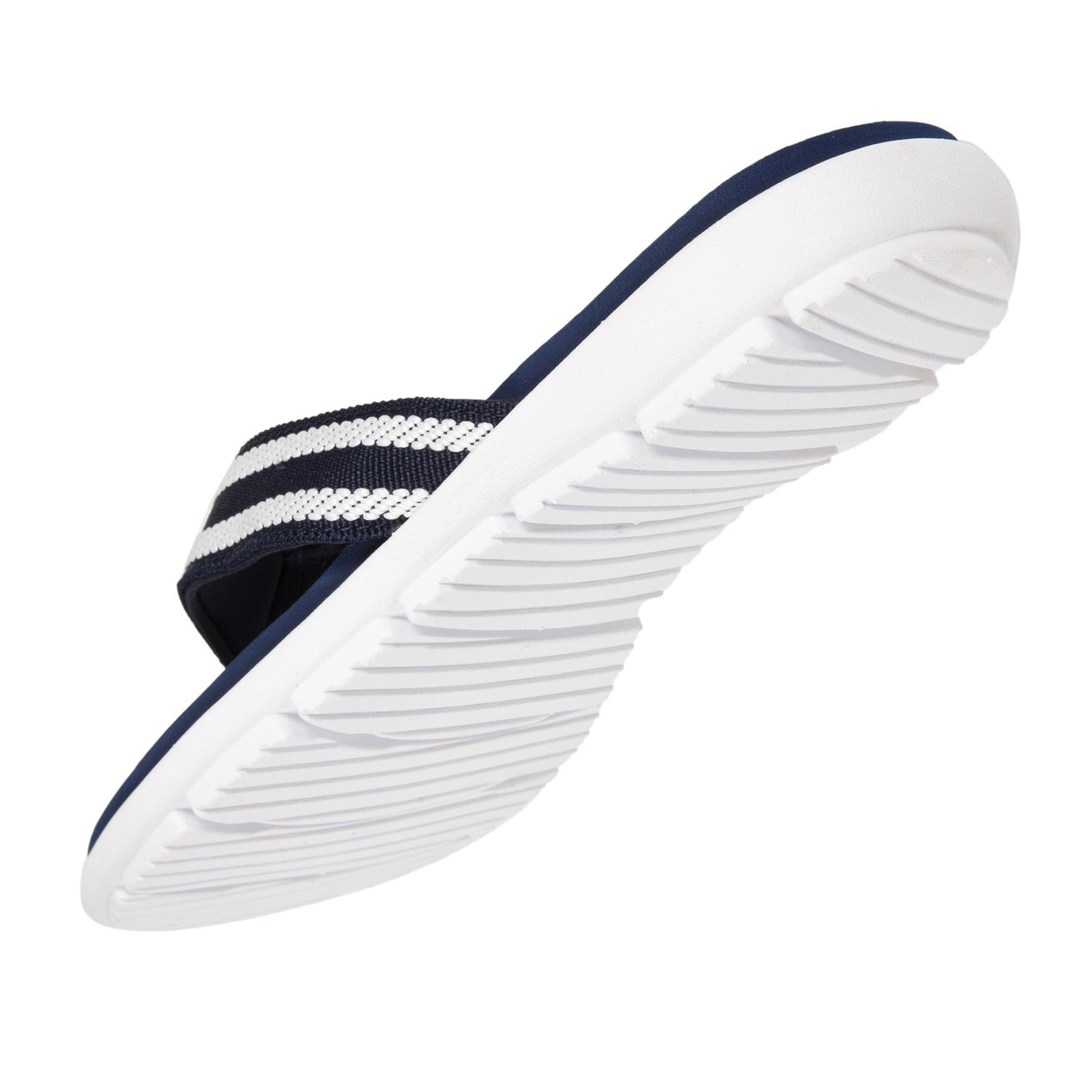 Tongs sport Femme confort tige rayure Marine
