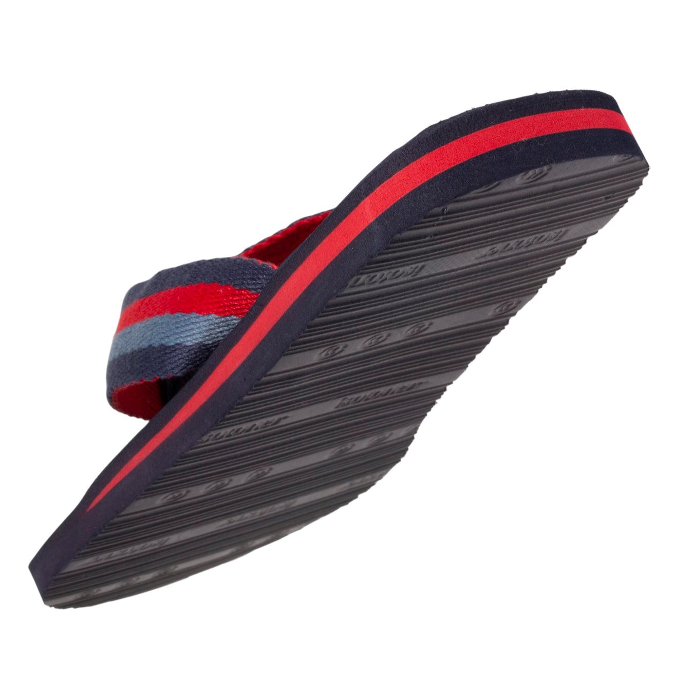 Tongs tige large Homme rayure Marine